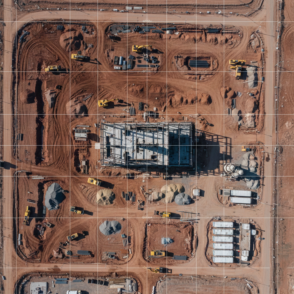 orthomosaic map service for construction site